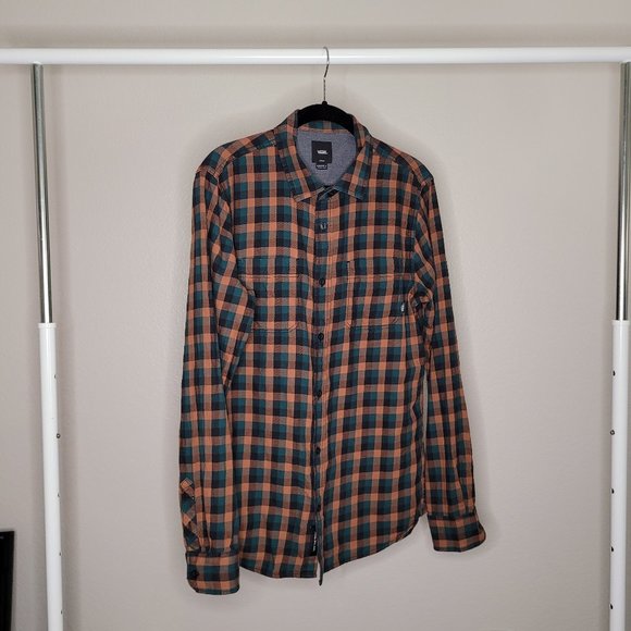 Vans Apparel Mens Flannel Button Down Shirt - Size: Small - Picture 1 of 3